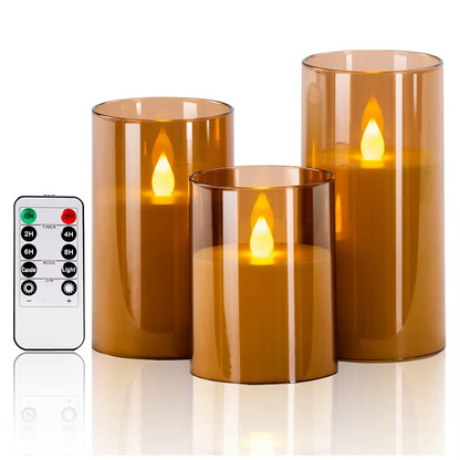 Isle LED Flameless Candles - front view