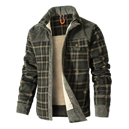Ulric Men's Plaid Jacket - styled view