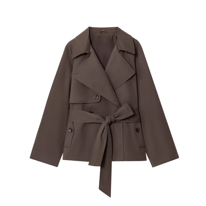 Ava Women's Trench Coat - front view
