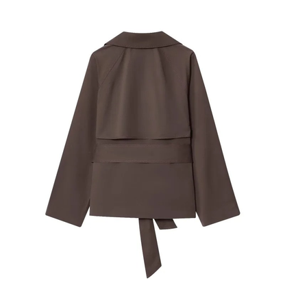 Ava Women's Trench Coat - styled view