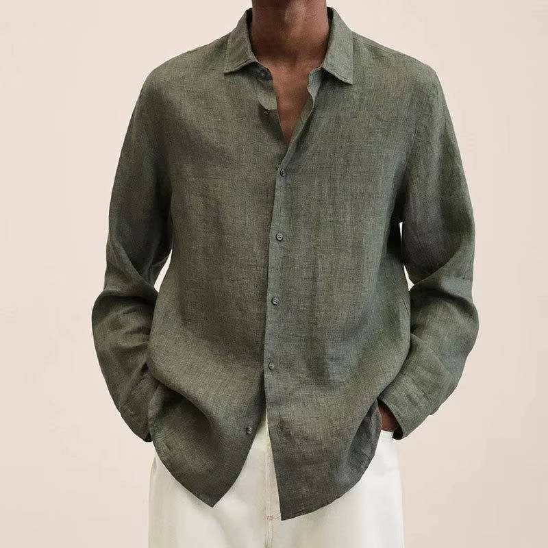 Sawyer Men's Linen Shirt - styled view