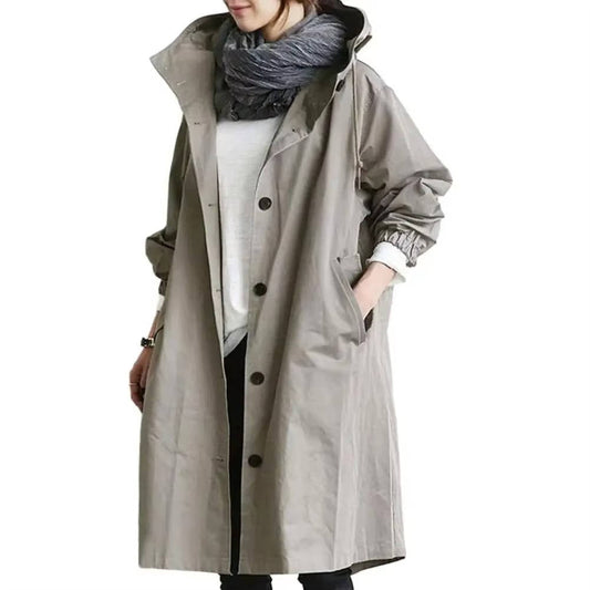 Wilda Women's Oversized Trench Coat - styled view