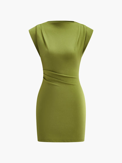 Thea Women's Pleated Dress - front view