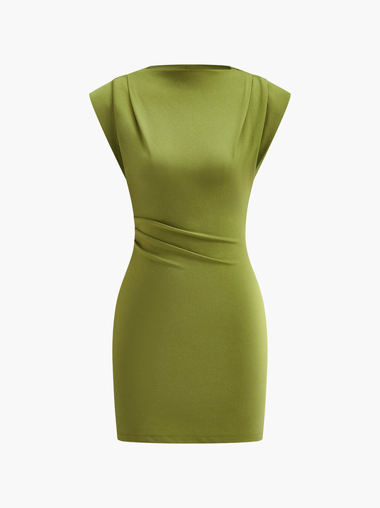 Thea Women's Pleated Dress - front view