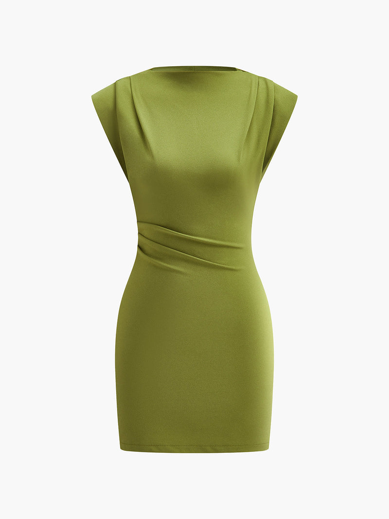 Thea Women's Pleated Dress - front view