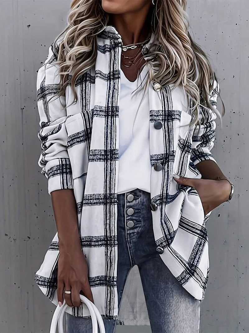 Paloma Women's Oversized Jacket | Plaid