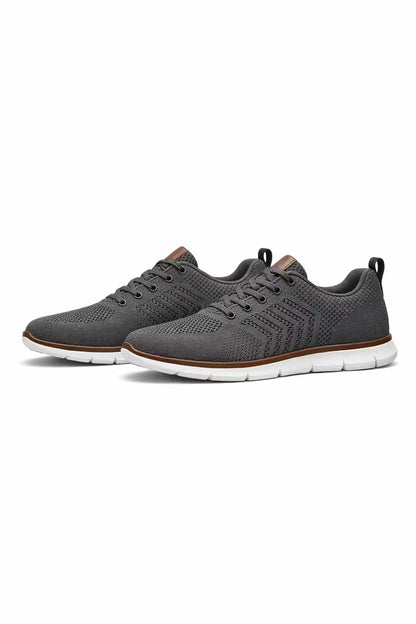 Barnaby Men's Ribbed Knit Sneakers - back view