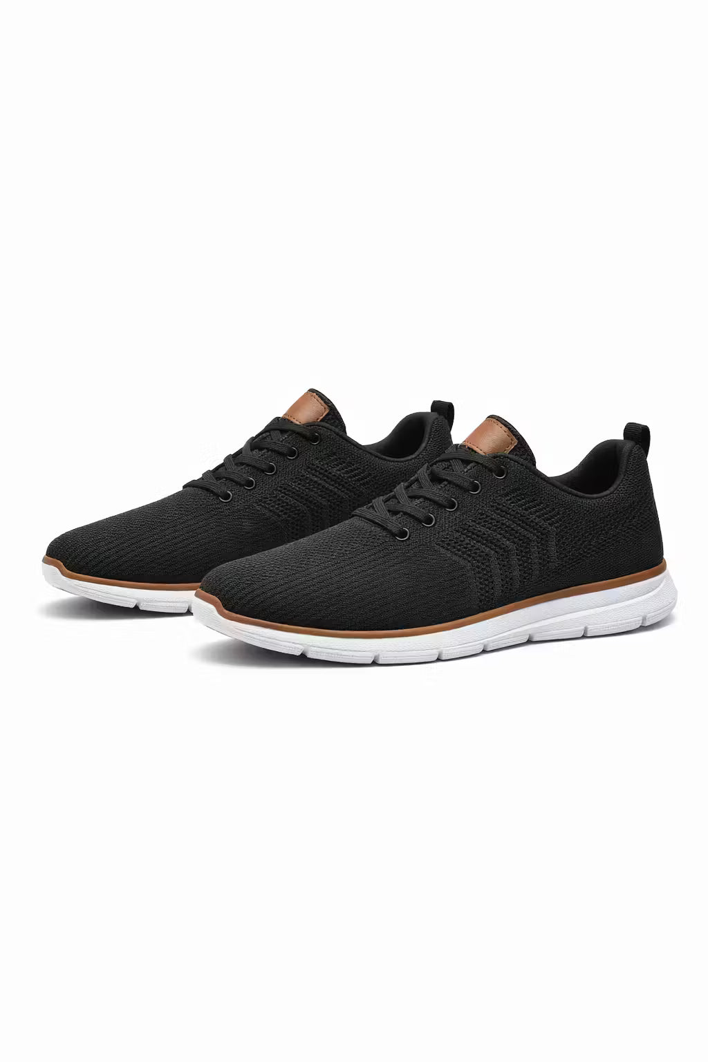 Barnaby Men's Ribbed Knit Sneakers - styled view