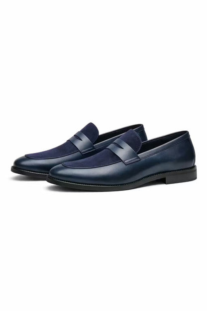 Hollis Men's Suede Loafers - styled view