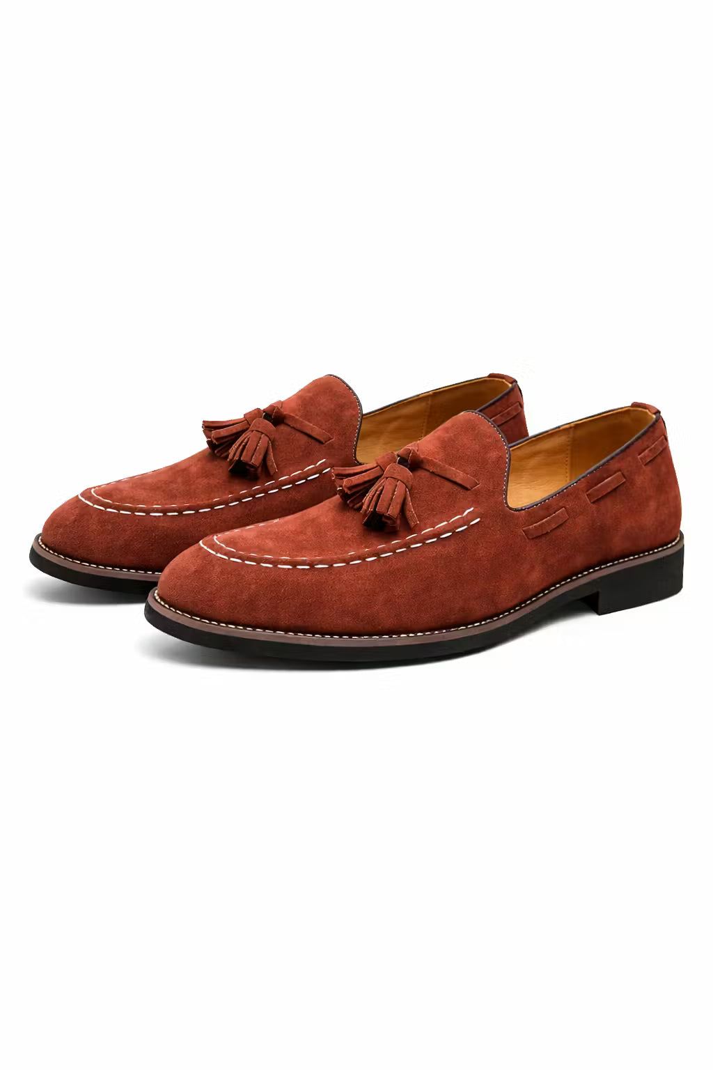 Otis Men's Suede Loafers - fabric and finish detail