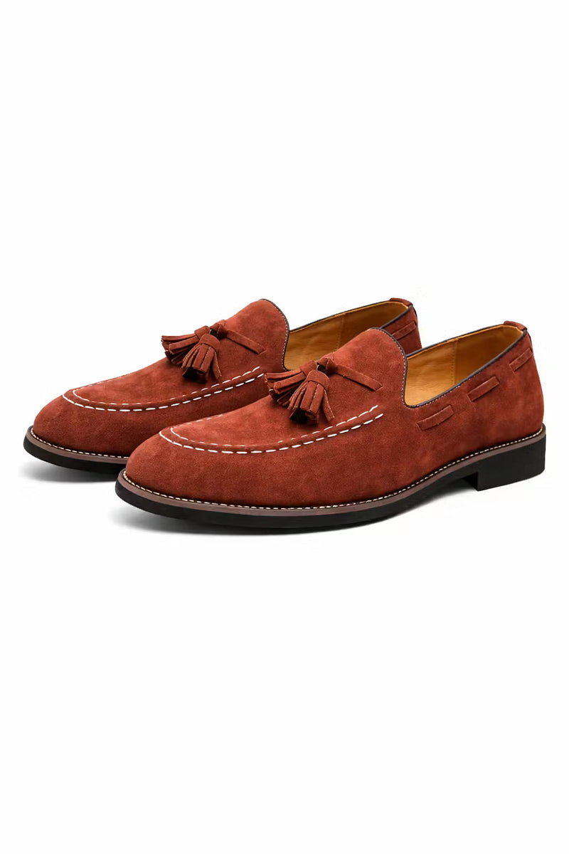 Otis Men's Suede Loafers - fabric and finish detail