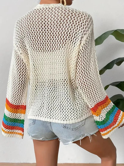Elena Women's Crochet Cardigan - full-length view