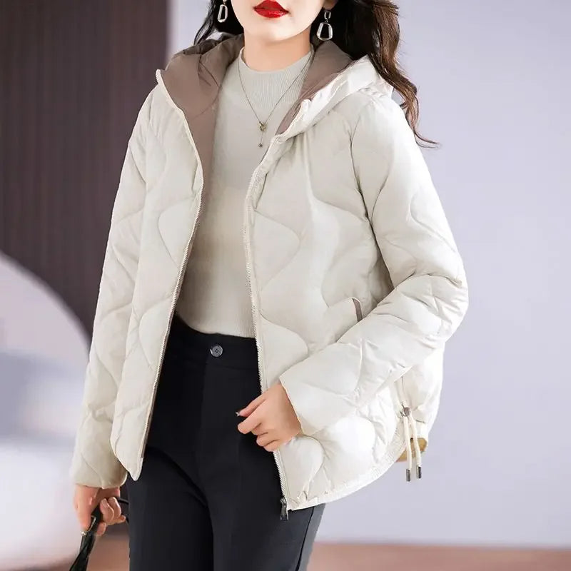 Odette Women's Quilted Puffer Jacket - back view