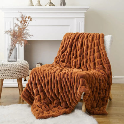Meadow Solar Throw Blanket - styled view