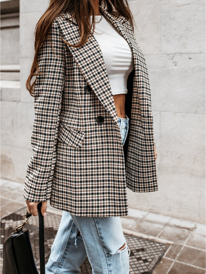 Selma Women's Blazer - fabric and finish detail