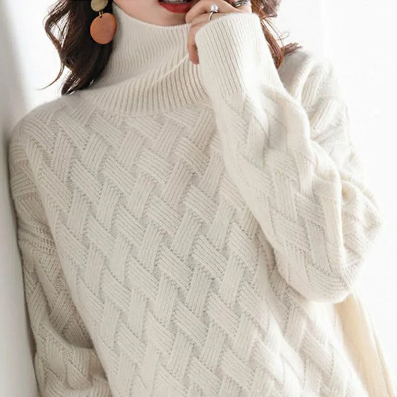 Talia Women's Sweater - fabric and finish detail