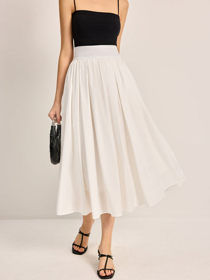 Eloise Women's Pleated Skirt - flat lay