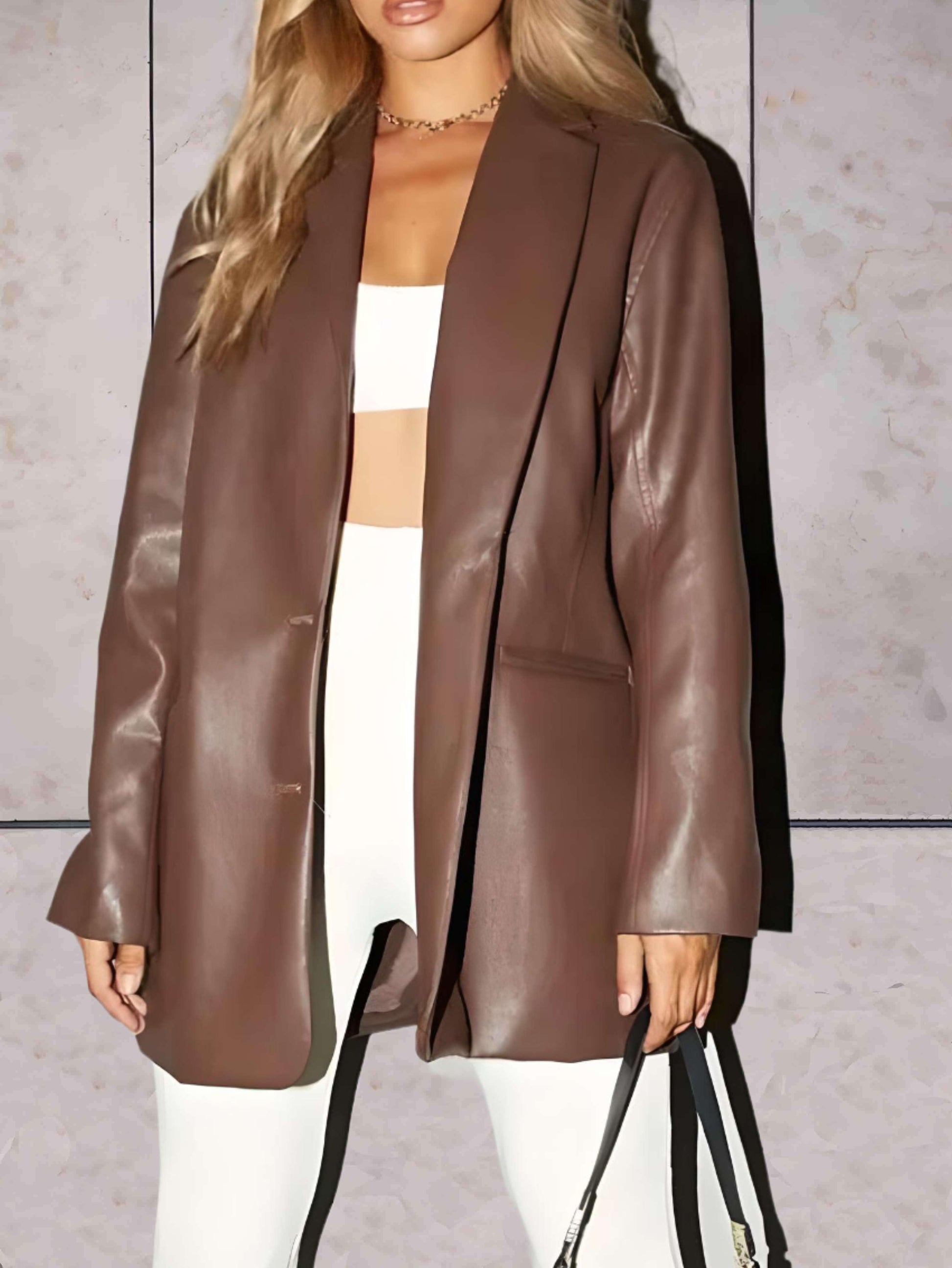 Hattie Women's Oversized Blazer - back view