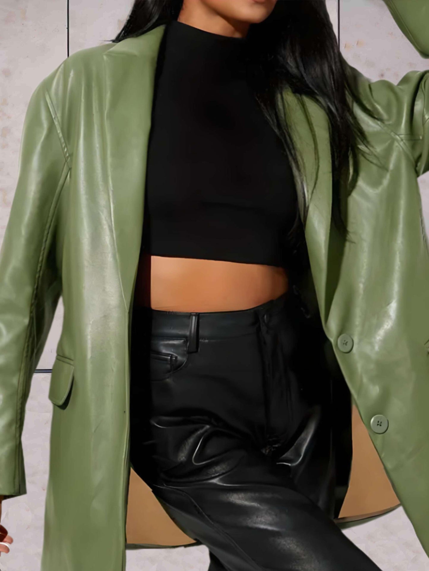 Hattie Women's Oversized Blazer - full-length view
