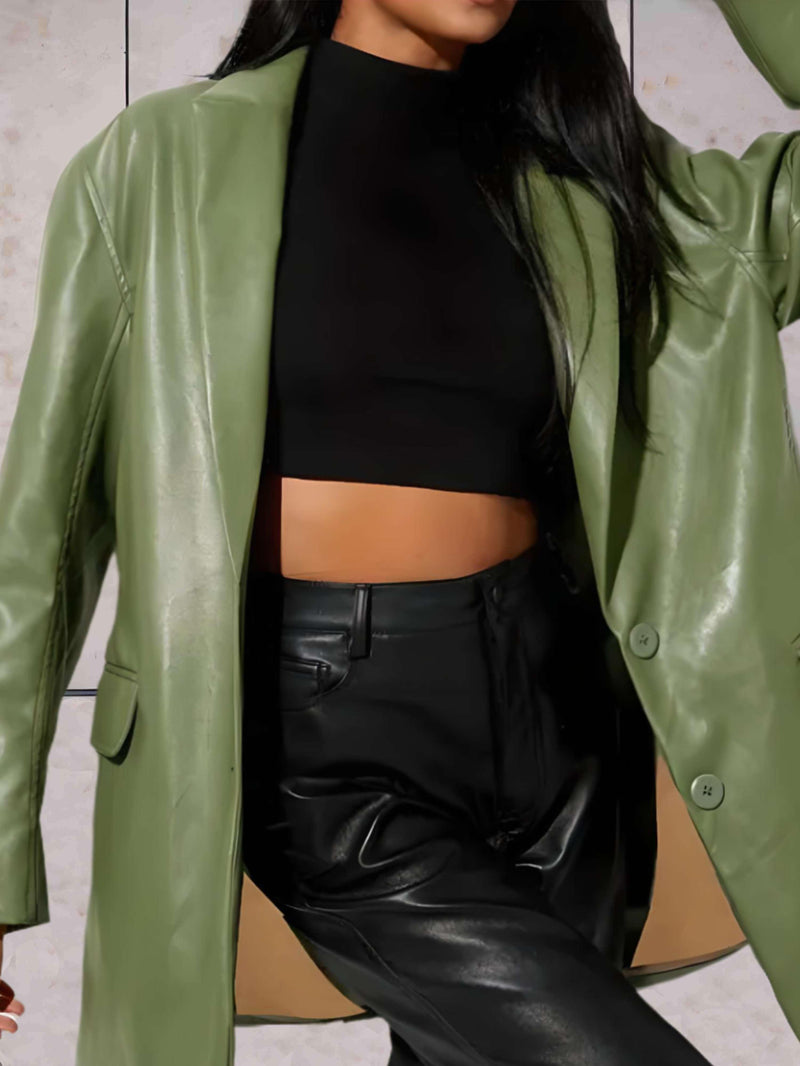 Hattie Women's Oversized Blazer - full-length view