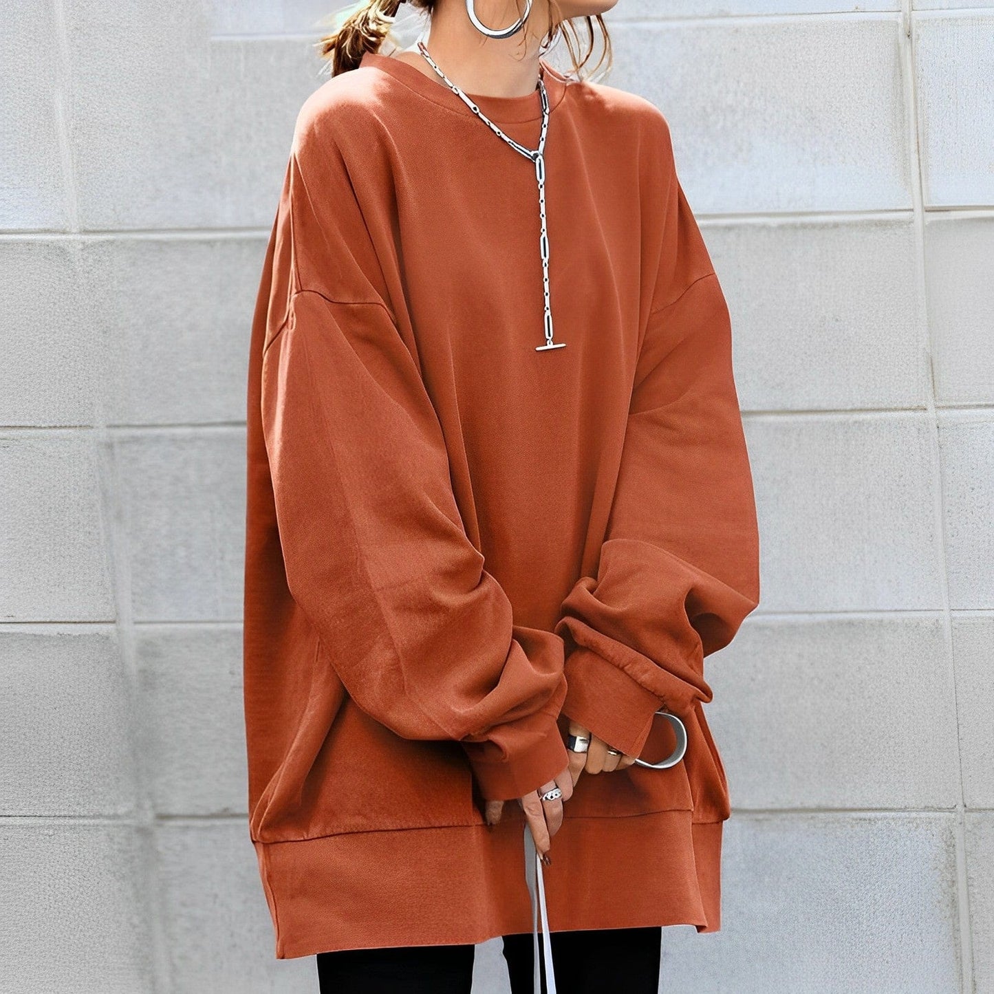 Verity Women's Oversized Sweater - full-length view