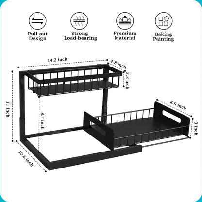 Slate Storage Organizer - full-length view