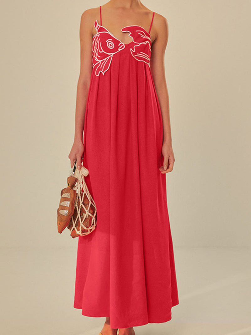Wren Women's Midi Dress - front view
