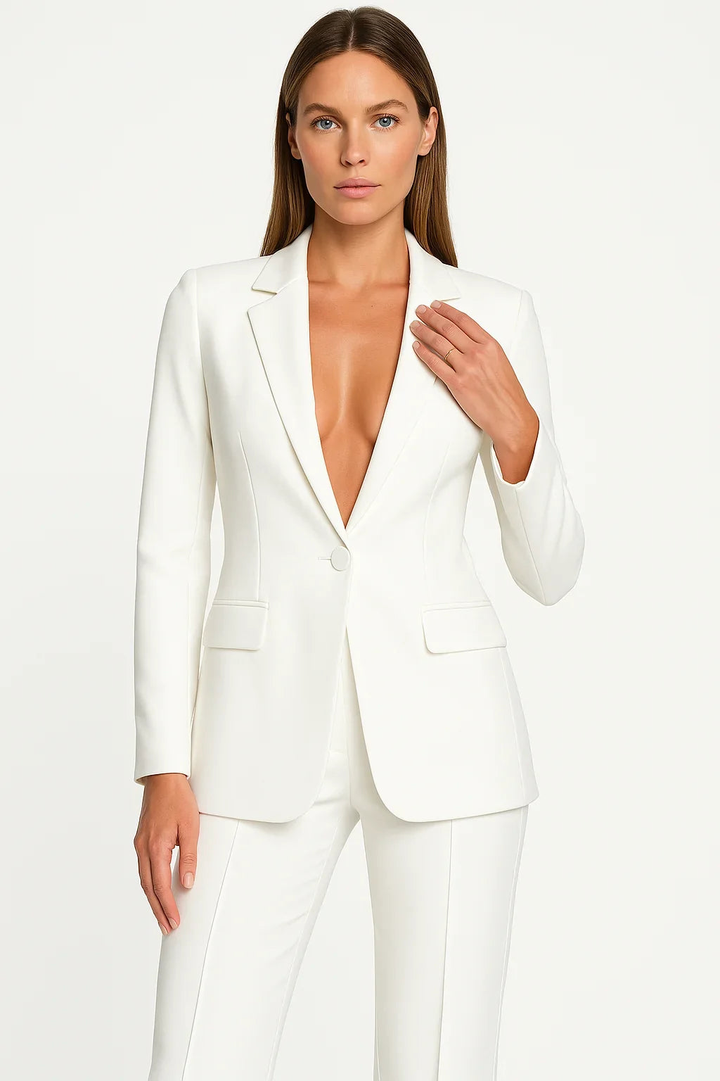 Nell Women's Two-piece Set - fabric and finish detail