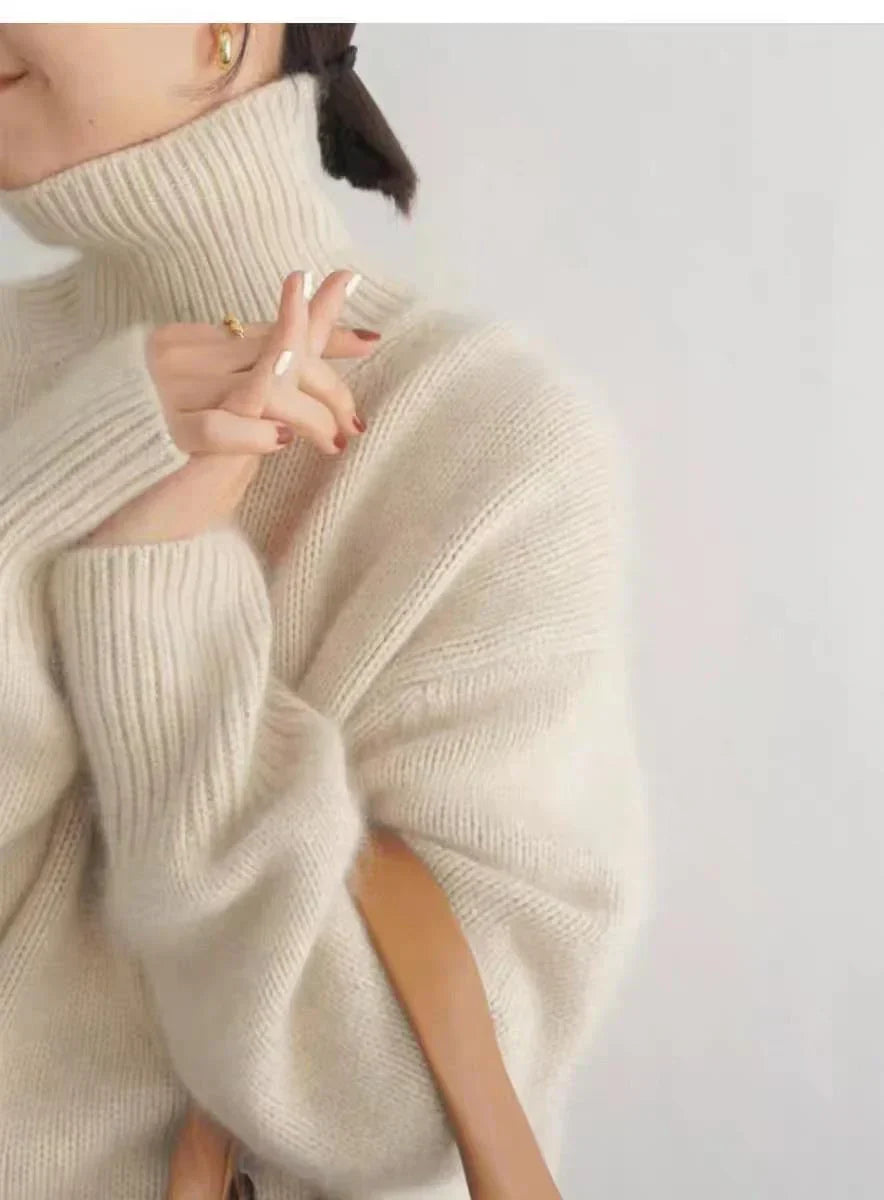 Mira Women's Oversized Sweater - flat lay