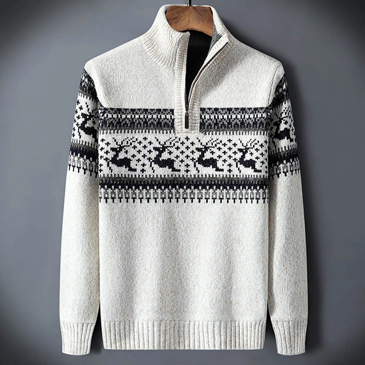 Orson Men's Sweater - fabric and finish detail
