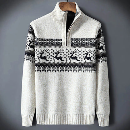 Orson Men's Sweater - fabric and finish detail