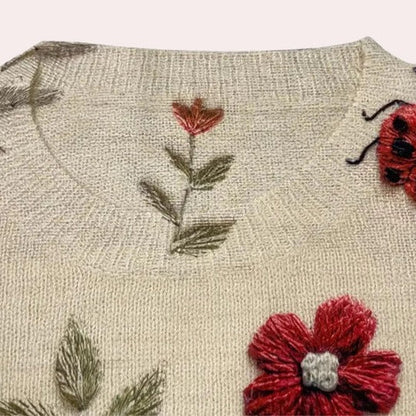 Wren Women's Sweater - close-up detail