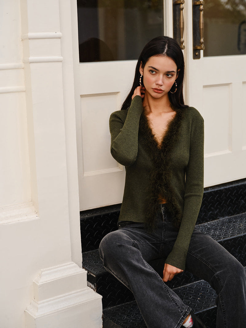 Tilda Women's Sweater - close-up detail
