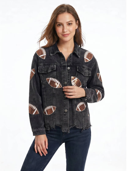 Nell Women's Oversized Jacket - full-length view