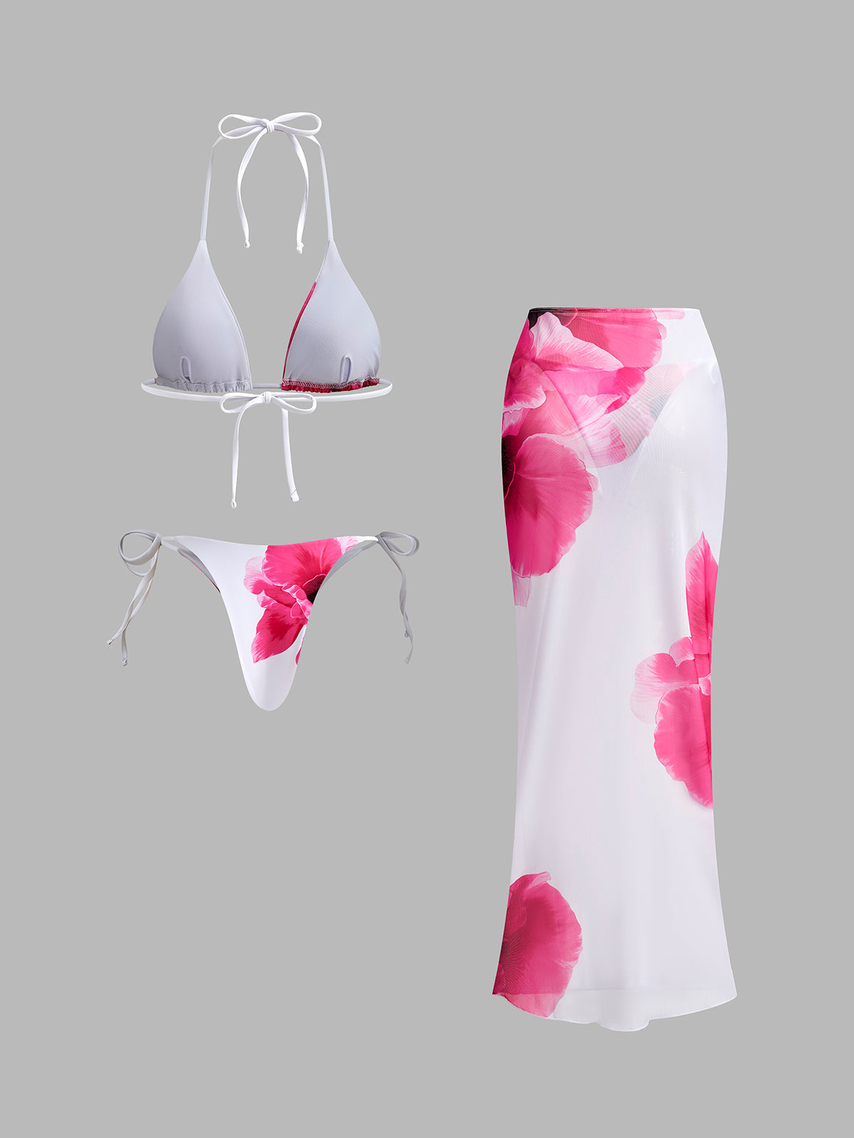 Mira Women's Floral Swimsuit - back view