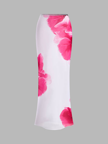 Mira Women's Floral Swimsuit - full-length view