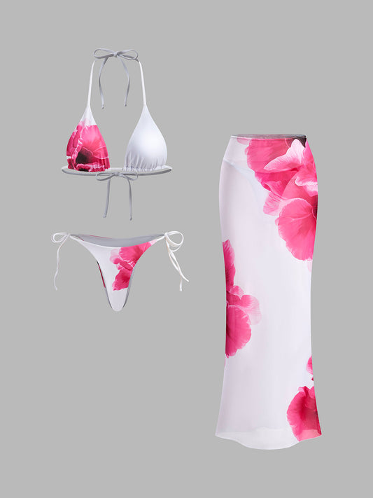 Mira Women's Floral Swimsuit - front view