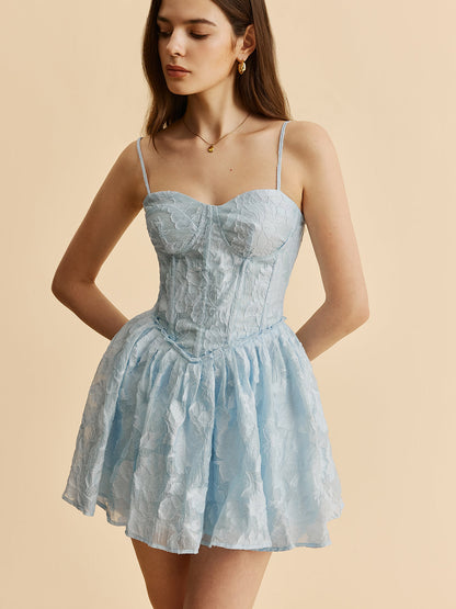 Mabel Women's Floral Corset Top - back view