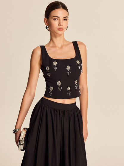 Xanthe Women's Floral Top - front view