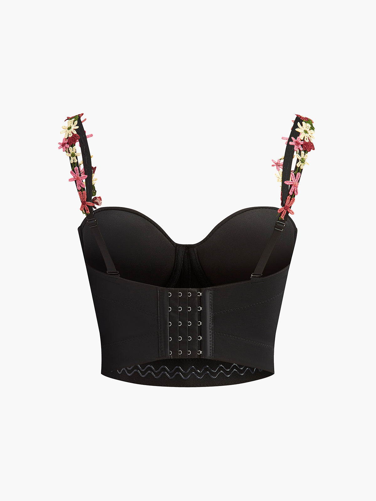 Nadia Women's Floral Corset Top - fabric and finish detail