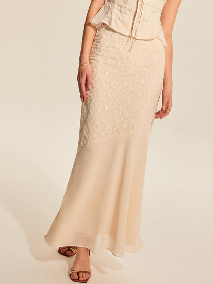 Elise Women's Floral Skirt - back view