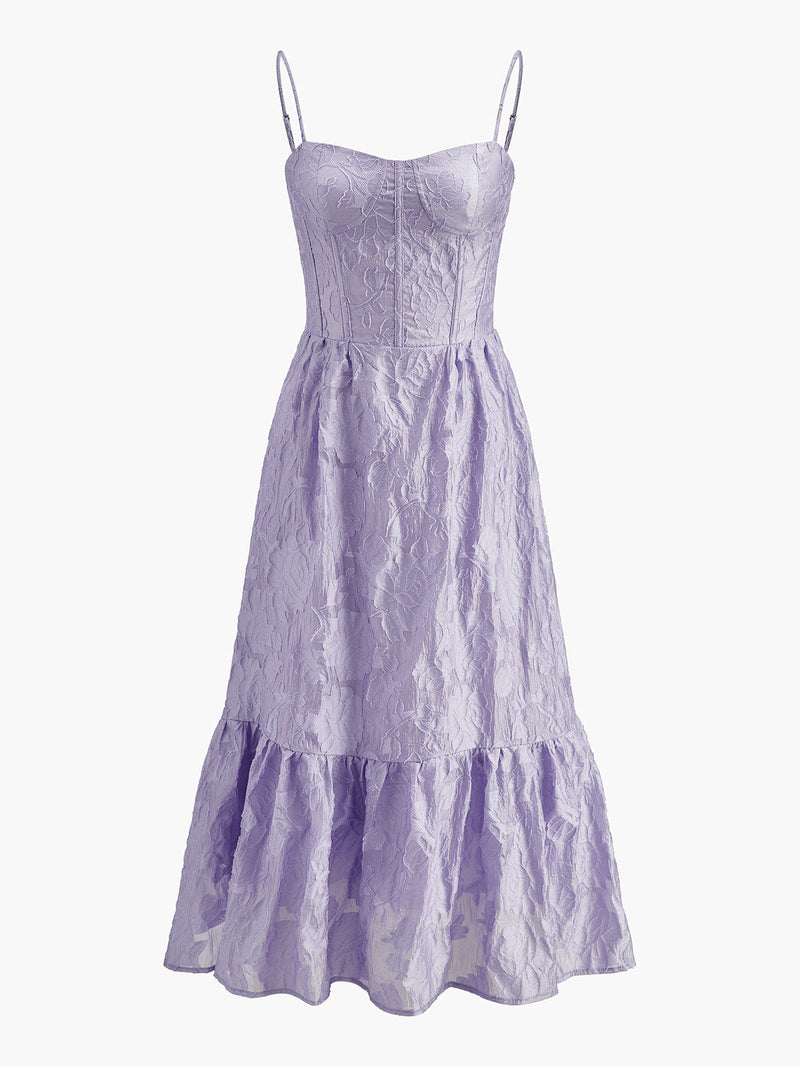 Ivy Women's Floral Dress | Lace, Jacquard, Sleeveless