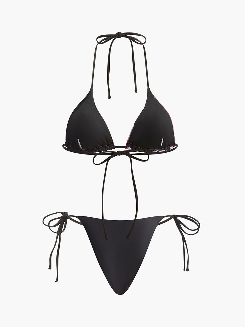 Lumi Women's Floral Swimsuit - fabric and finish detail