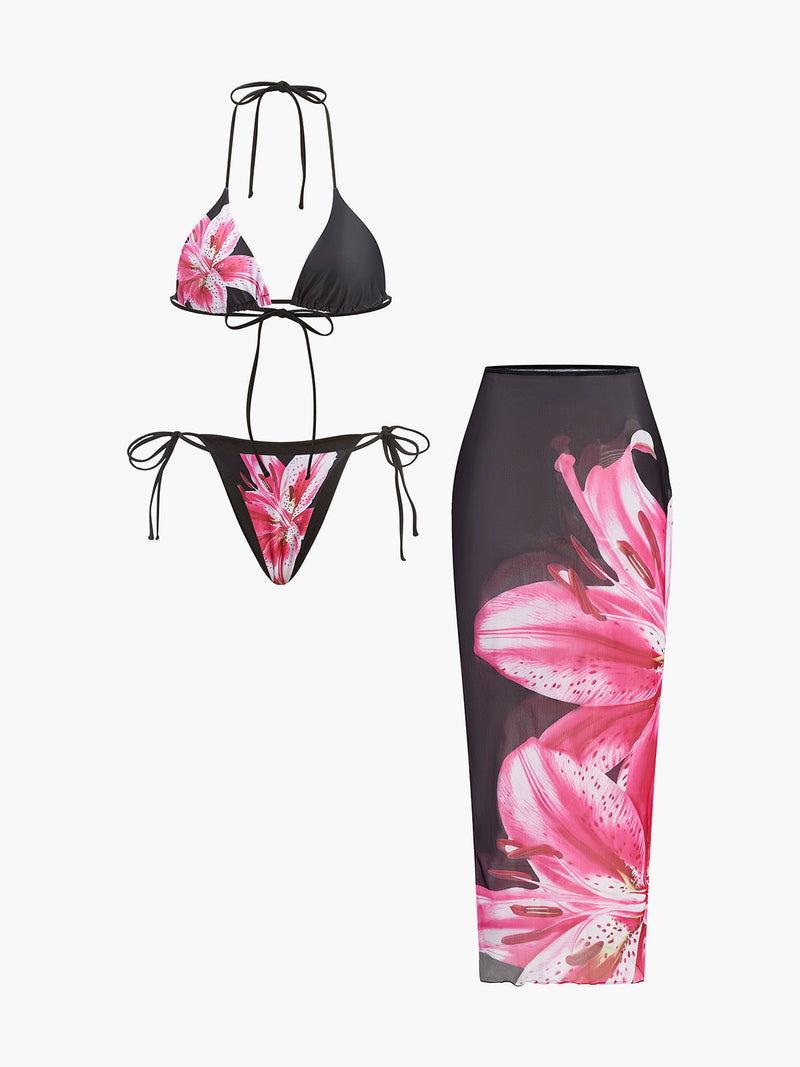 Lumi Women's Floral Swimsuit | Mesh, Jersey