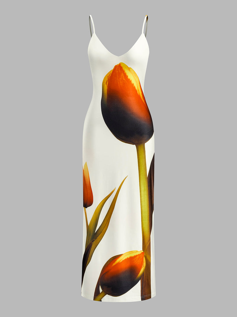 Sable Women's Floral Dress | Jersey, Sleeveless, Maxi