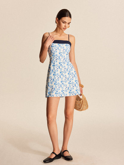 Winona Women's Floral Dress - fabric and finish detail
