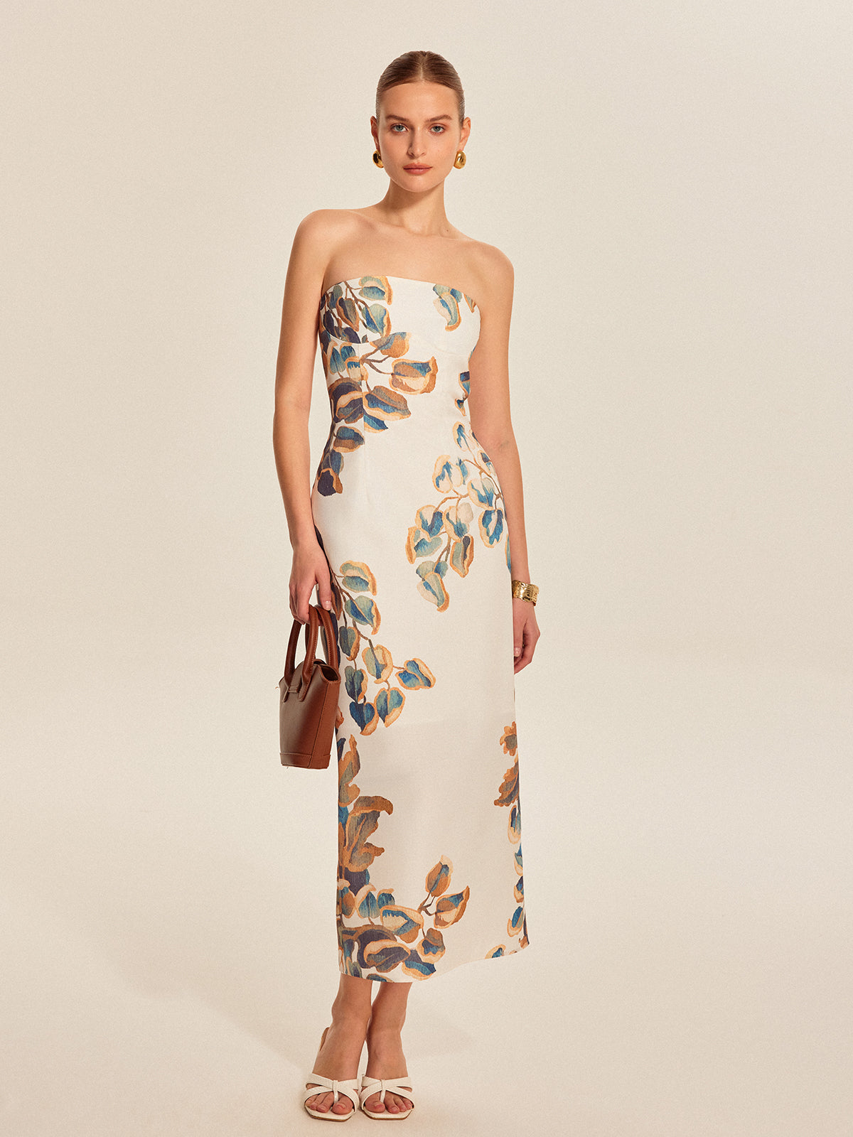 Ivy Women's Floral Dress - fabric and finish detail