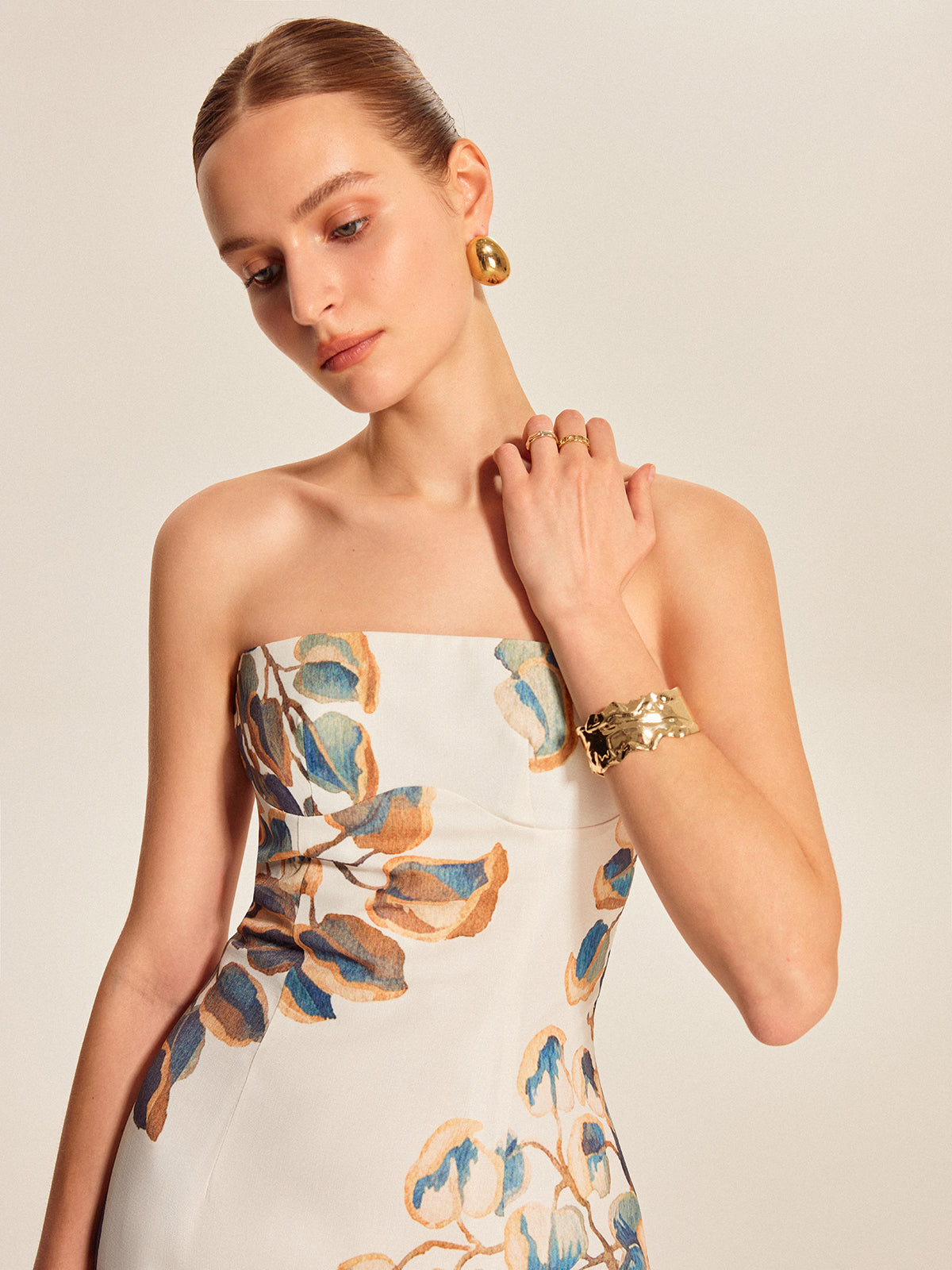 Ivy Women's Floral Dress - back view