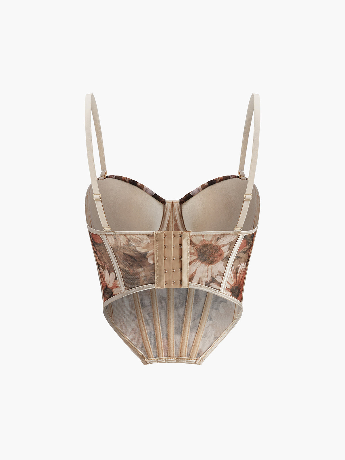 Yvette Women's Floral Corset Top - styled view