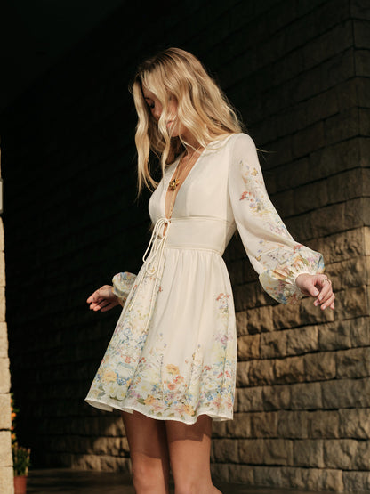 Rosa Women's Floral Dress - close-up detail